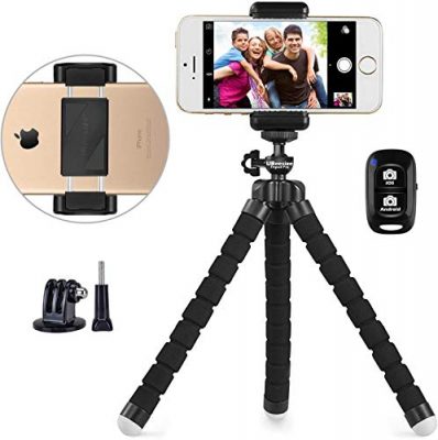 Elitehood 81 Tall Flexible Tripod Stand for iPhone with 17in Adjustable  Gooseneck with Remote Compatible with iPhone 13 Pro Max / 13 Pro / 12 Pro