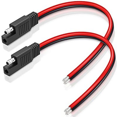  Nilight 2PCS 12FT SAE to SAE Extension Cable DC