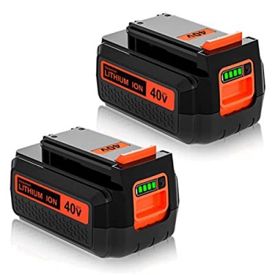 Powilling 40 Volt MAX 3.0Ah Lithium Replacement Battery for Black and Decker  40V Battery LBX2040 LBXR36 LBXR2036 LST540 LCS1240 LBX1540 LST136W Black+ Decker Lithium Battery 