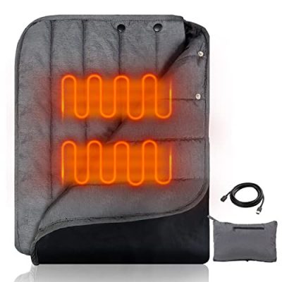 Portable Heated Blanket Waterproof 12V Heated Blanket Battery Operated for  Camping, Stadiums, Car 40x55 (Battery Not Inculded)