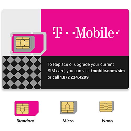 T-Mobile SIM Card Kit - Universal 3-in-1 SIM Card