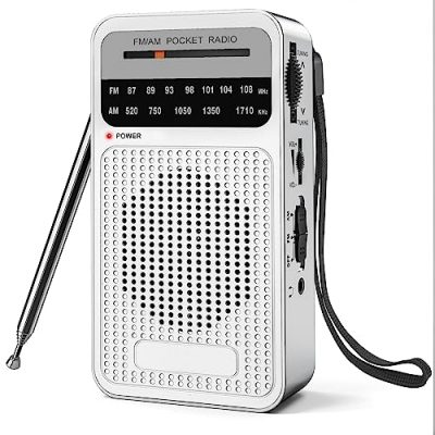 AM FM Radio with Best Reception,Bluetooth Portable AM FM Transistor  Radio,Battery Operated Radio or AC Power,Large Dial,Headphone Jack, Gifts  for