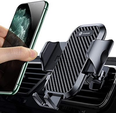  Miracase Phone Holders for Your Car with Newest Metal Hook  Clip, Air Vent Cell Phone Car Mount, Hands Free Universal Automobile Cradle  Fit for iPhone Android and All Smartphones, Classic Black 
