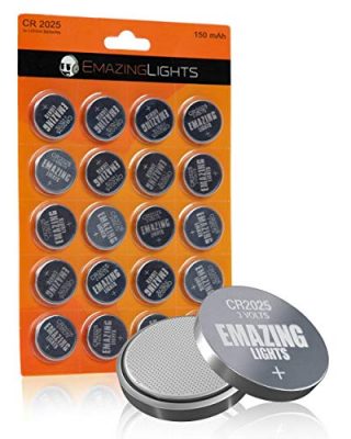 Voniko 3 Volt CR2025 Battery 6 Pack – CR 2025 Button Cell Battery – 2025  Lithium Coin Batteries, 7 Years Shelf Life