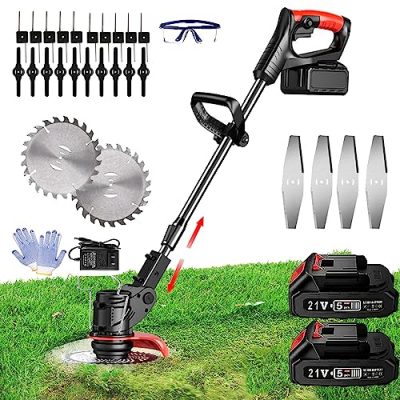  Korunria Weed Wacker/Edger with Battery Indicator, Cordless  Weed Wacker with 2.5Ah Battery, Battery Operated Weed Trimmer 3-in-1, 20V  Lightweight Edger Lawn Tool (Battery and Charger Included) : Patio, Lawn 