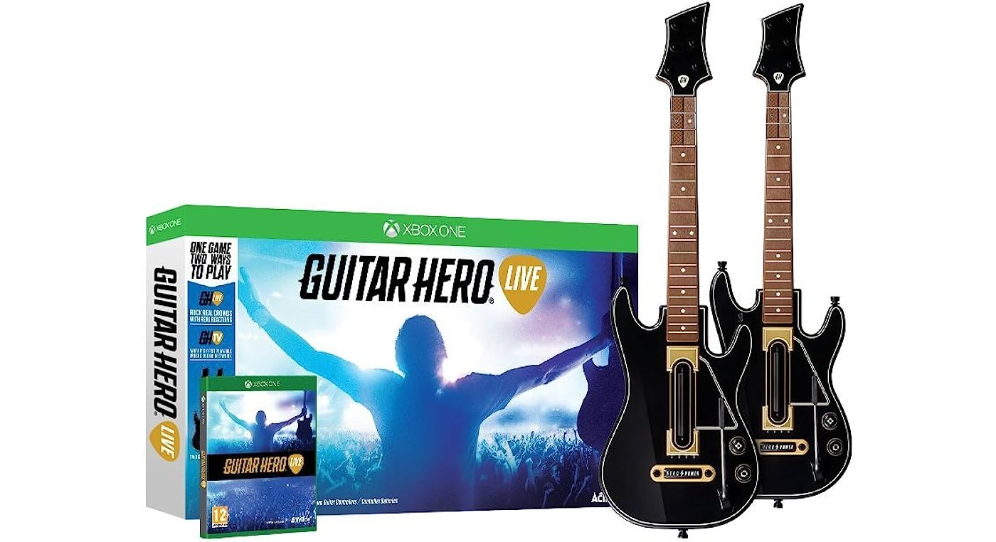 guitar hero live guitar controller, xbox 360, no game included 
