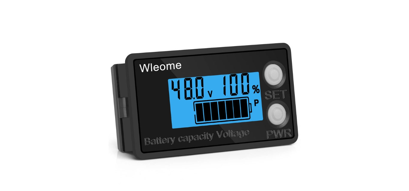 Smart Battery Monitor, 10‑120V Real Time Monitoring Battery Monitor Touch  Screen for Testing
