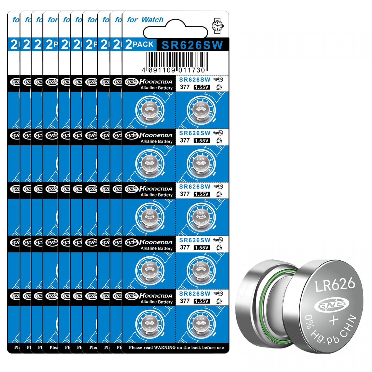 377 RENATA SR626SW SR626W WATCH BATTERIES New packaging Authorized