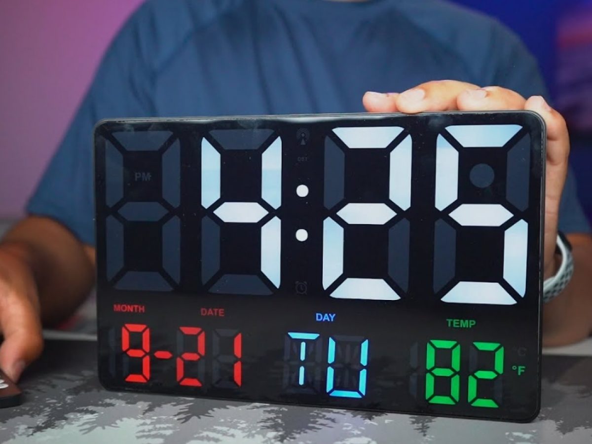 The most COLORFUL LED DIGITAL ALARM CLOCK in the world! XREXS - 1