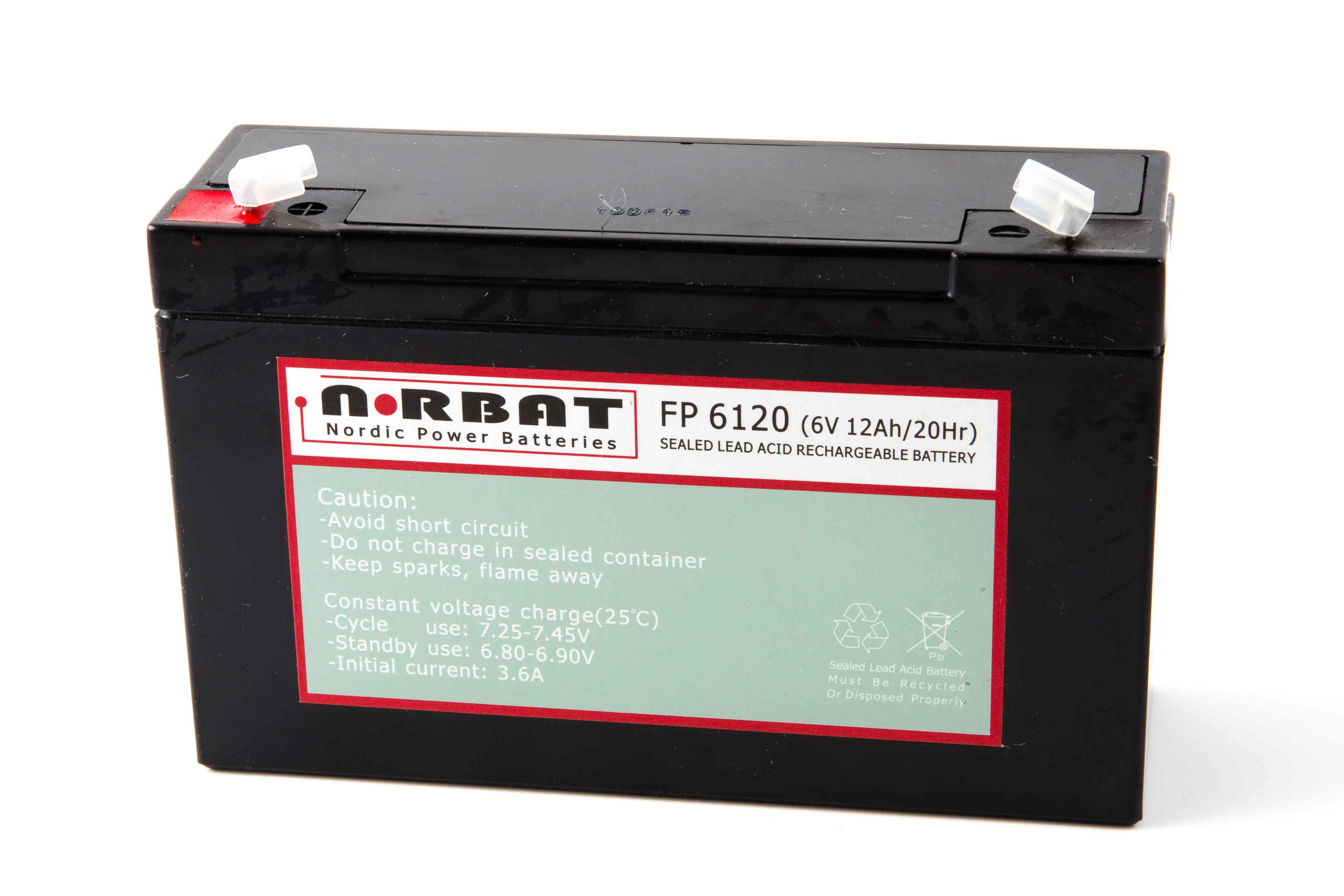 6V 12AH F2 SLA Replacement Battery for Leoch LP6-10, DJW6-12