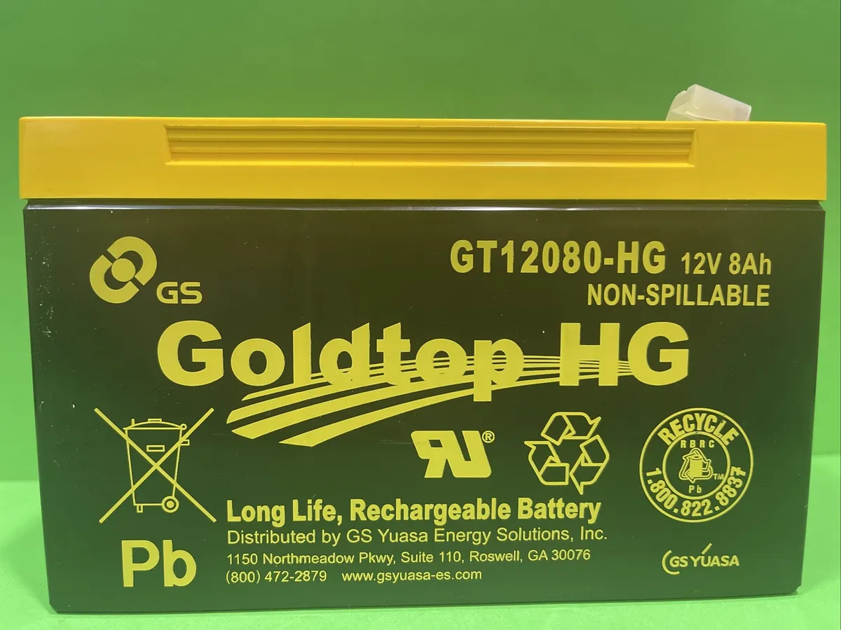 15 Incredible Goldtop Hg Gt12080-Hg 12V 8Ah Long Life Rechargeable Battery For 2024