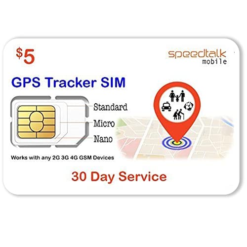 SpeedTalk Mobile GSM SIM Card for Trackers and Devices