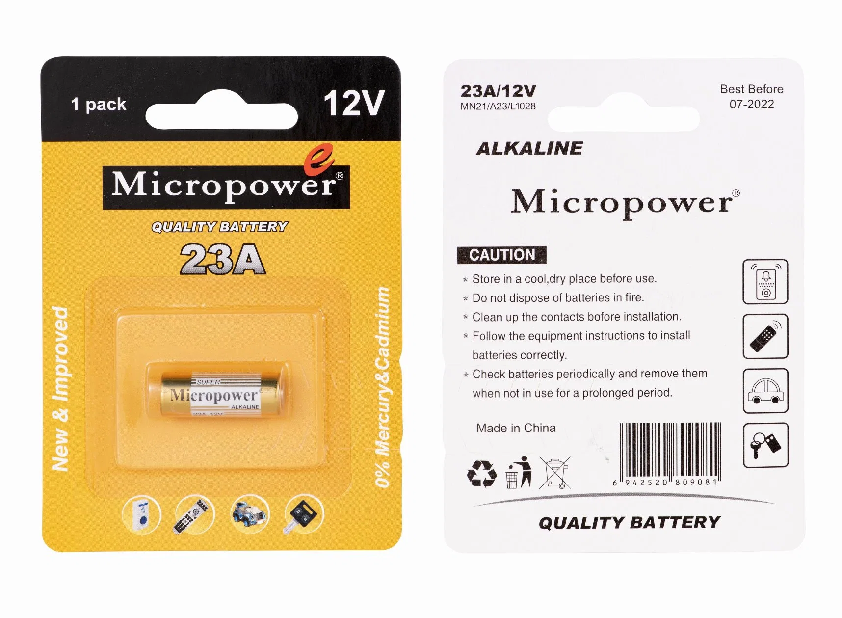 8 Unbelievable Lr23A 12V Alkaline Battery For 2024