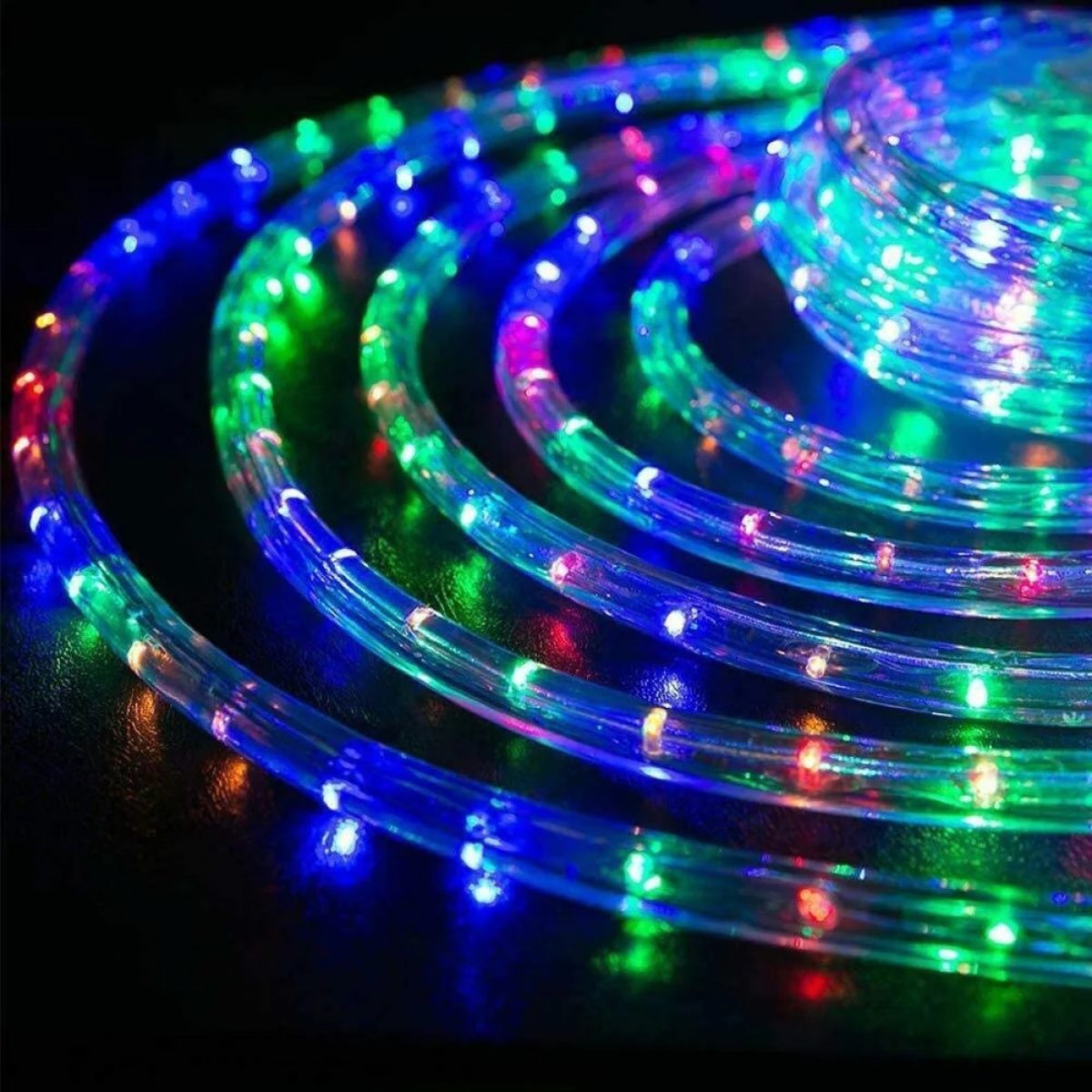 LED Strip Lights Battery Powered abtong Lights Strip with Mini Controller Waterproof Strip Rope Lights Battery Lights Multi Color Lights 2m 6.56ft