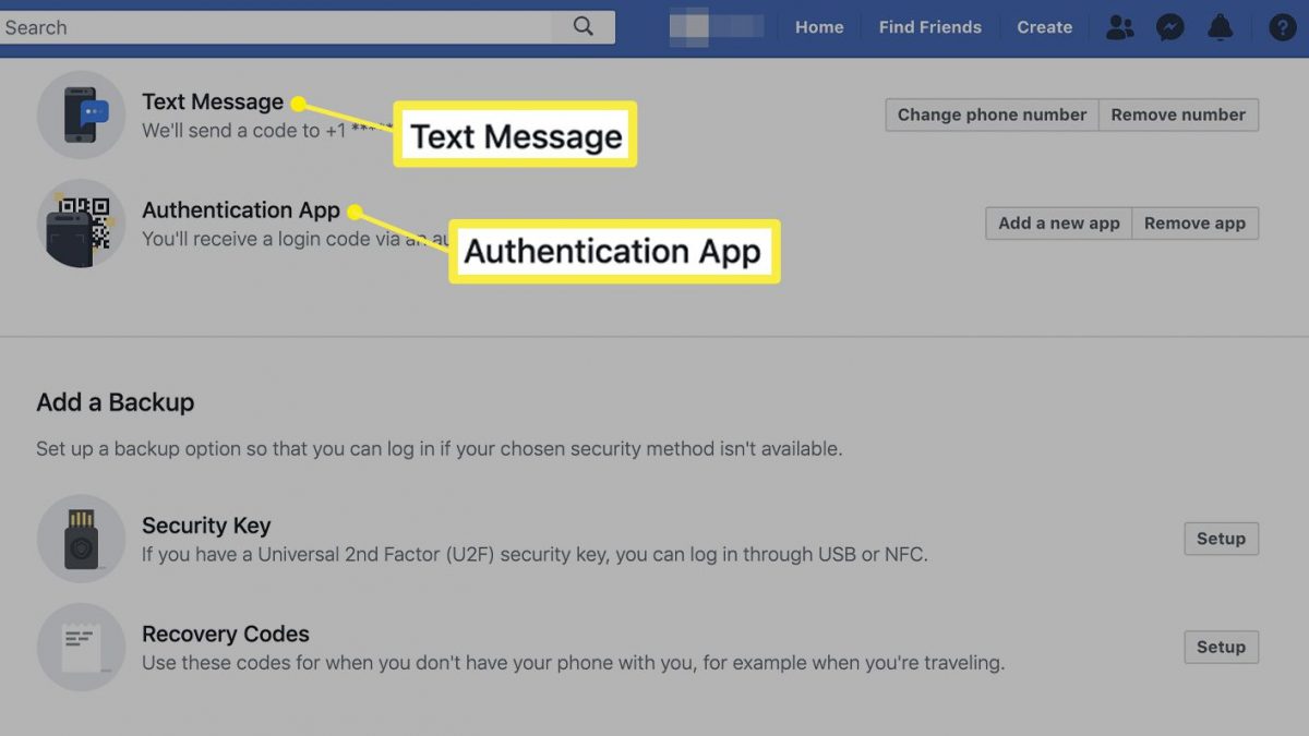 Facebook's two-factor authentication now works without a phone number