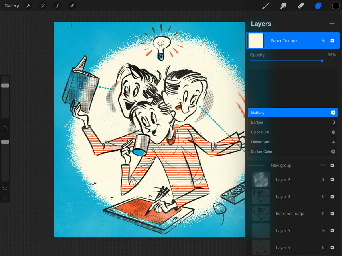 How to Draw Using Masks in Procreate: Clipping Masks & Layer Masks -  RetroSupply Co.