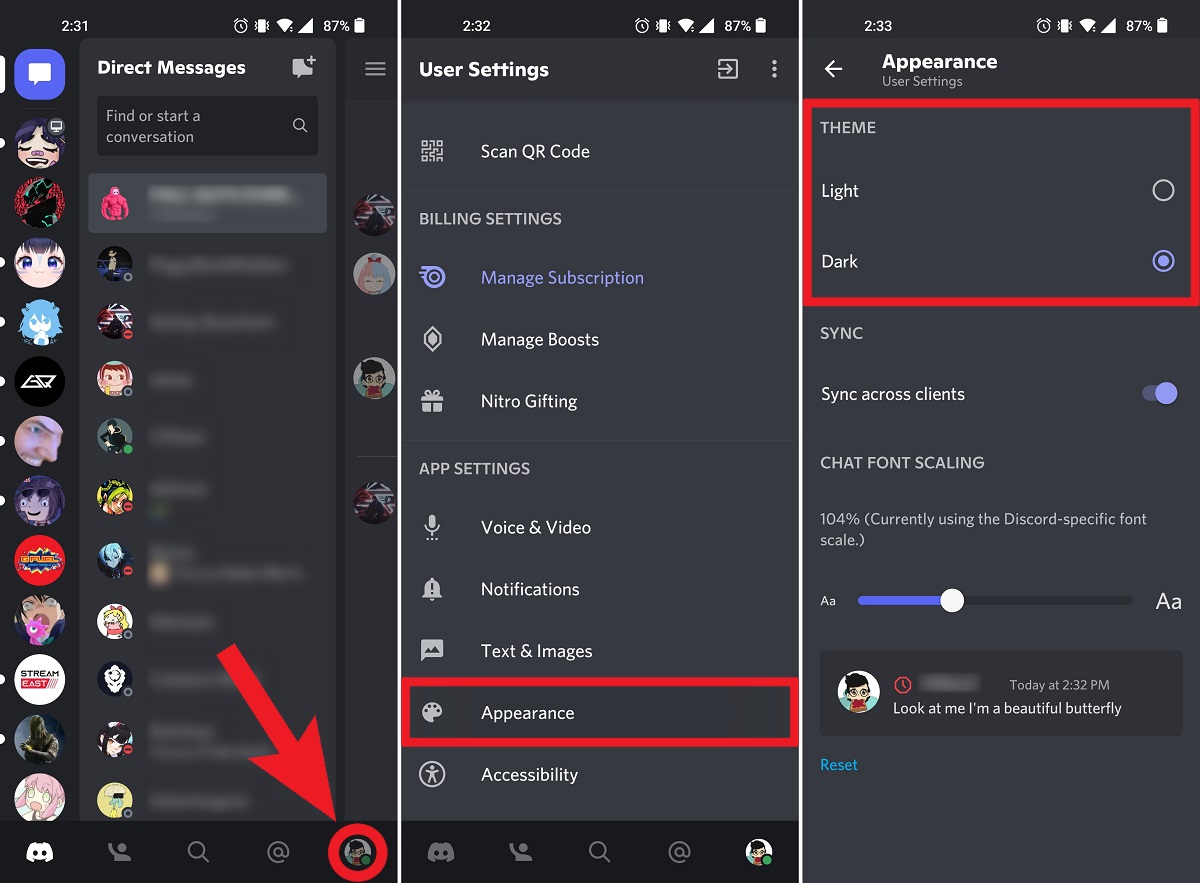 how-to-change-discord-theme-on-mobile