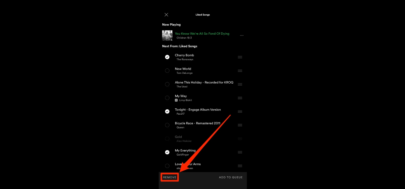 how-to-clear-queue-on-spotify-mobile