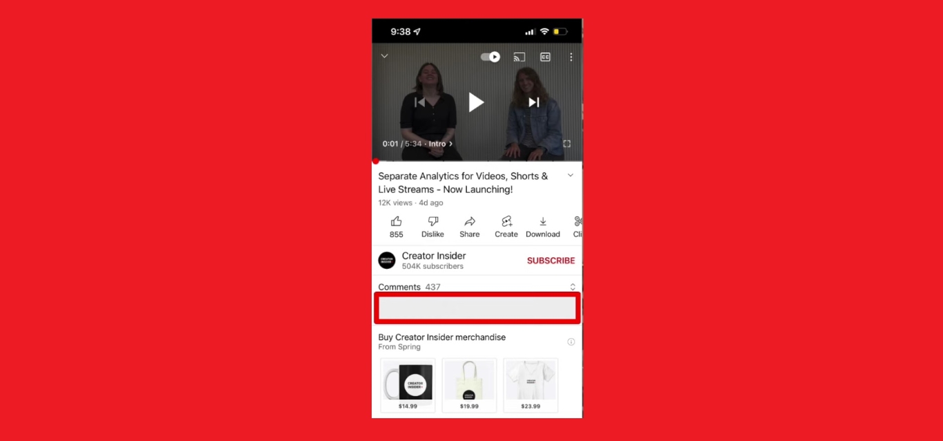 how-to-comment-on-youtube-live-mobile