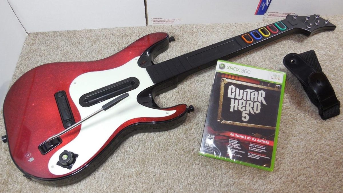 Guitar Hero Live Wireless Guitar with strap PS3 PS4 XBOX ONE XBOX 360 NO  DONGLE