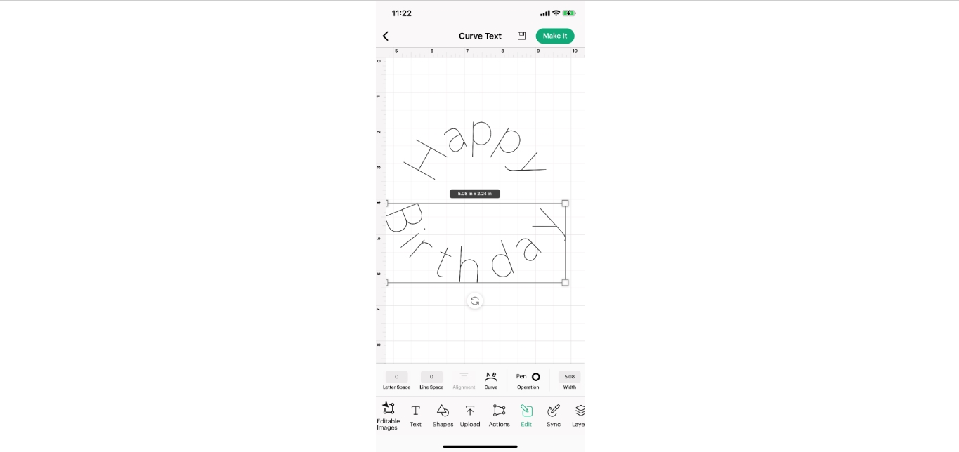 how-to-curve-text-on-cricut-mobile-app-2022