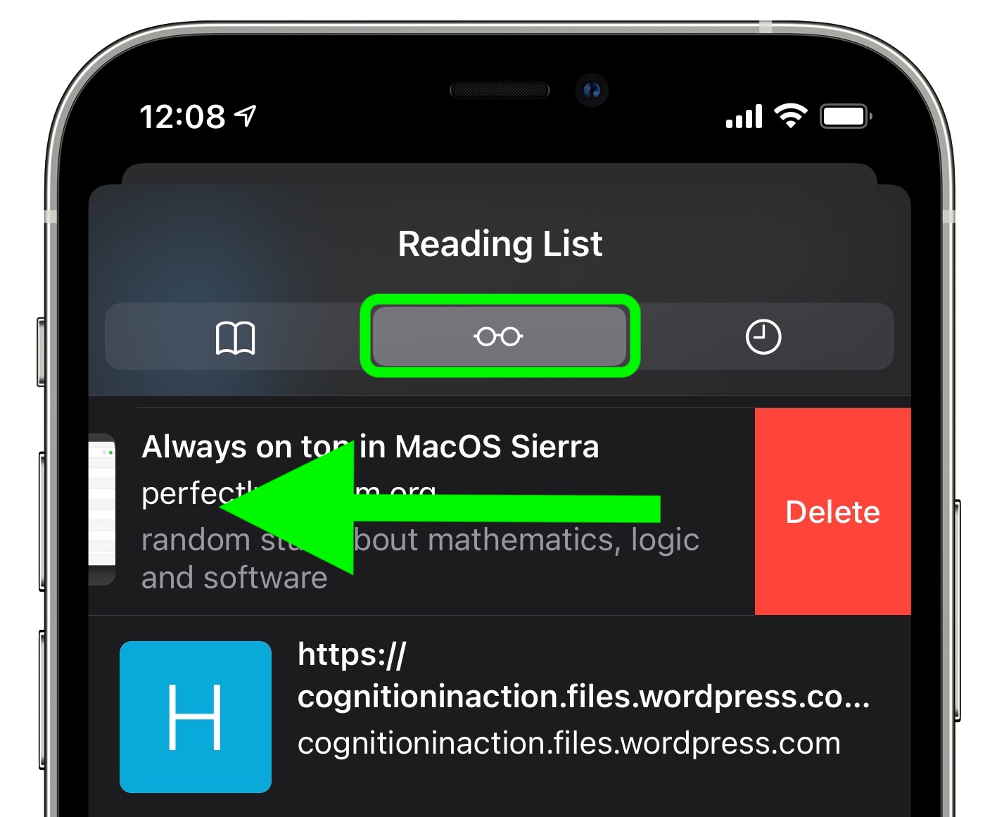 how-to-delete-reading-list-on-iphone