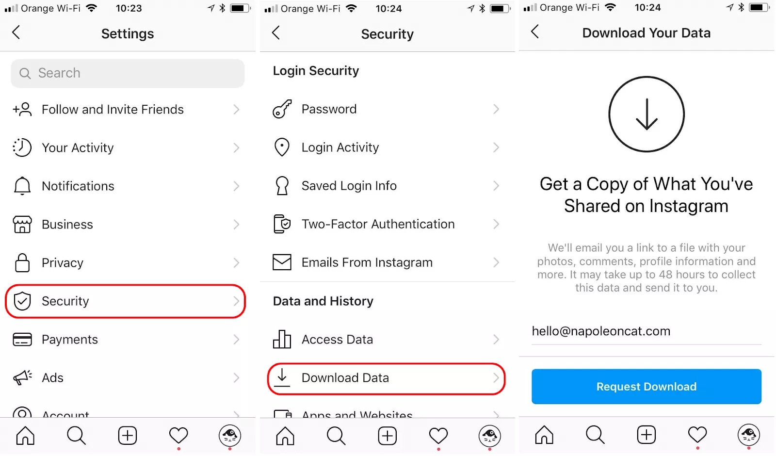 how-to-download-instagram-data-on-iphone