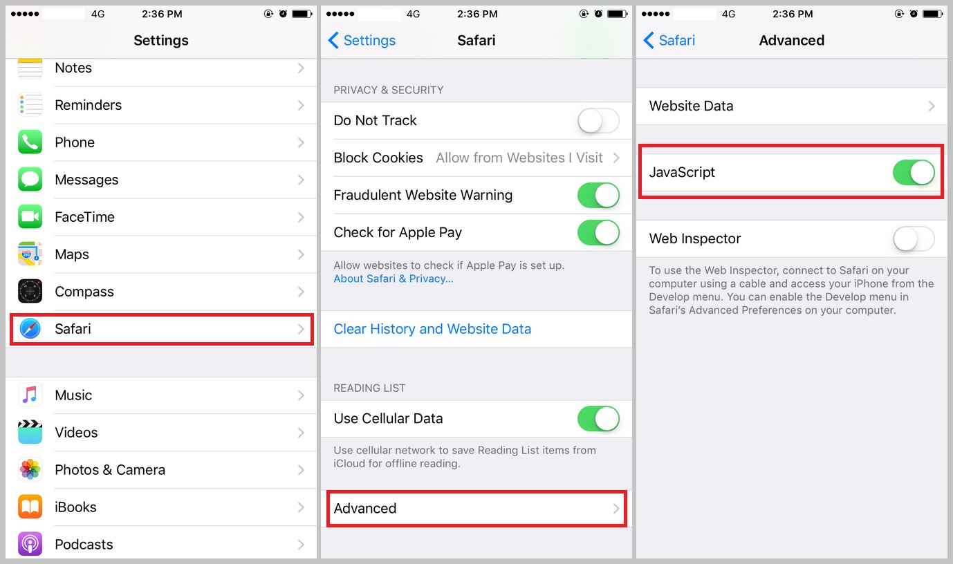 how-to-enable-javascript-on-iphone