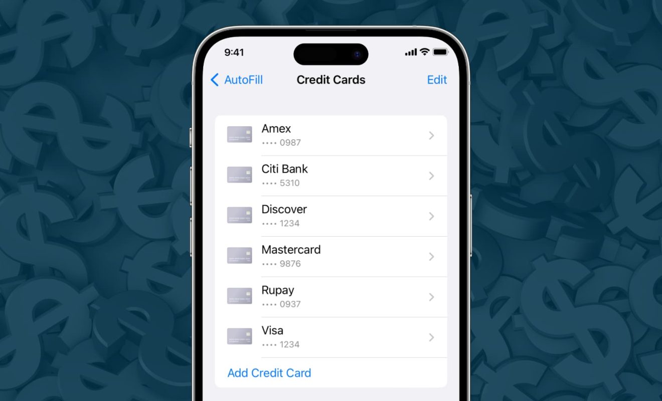 how-to-find-saved-credit-cards-on-iphone