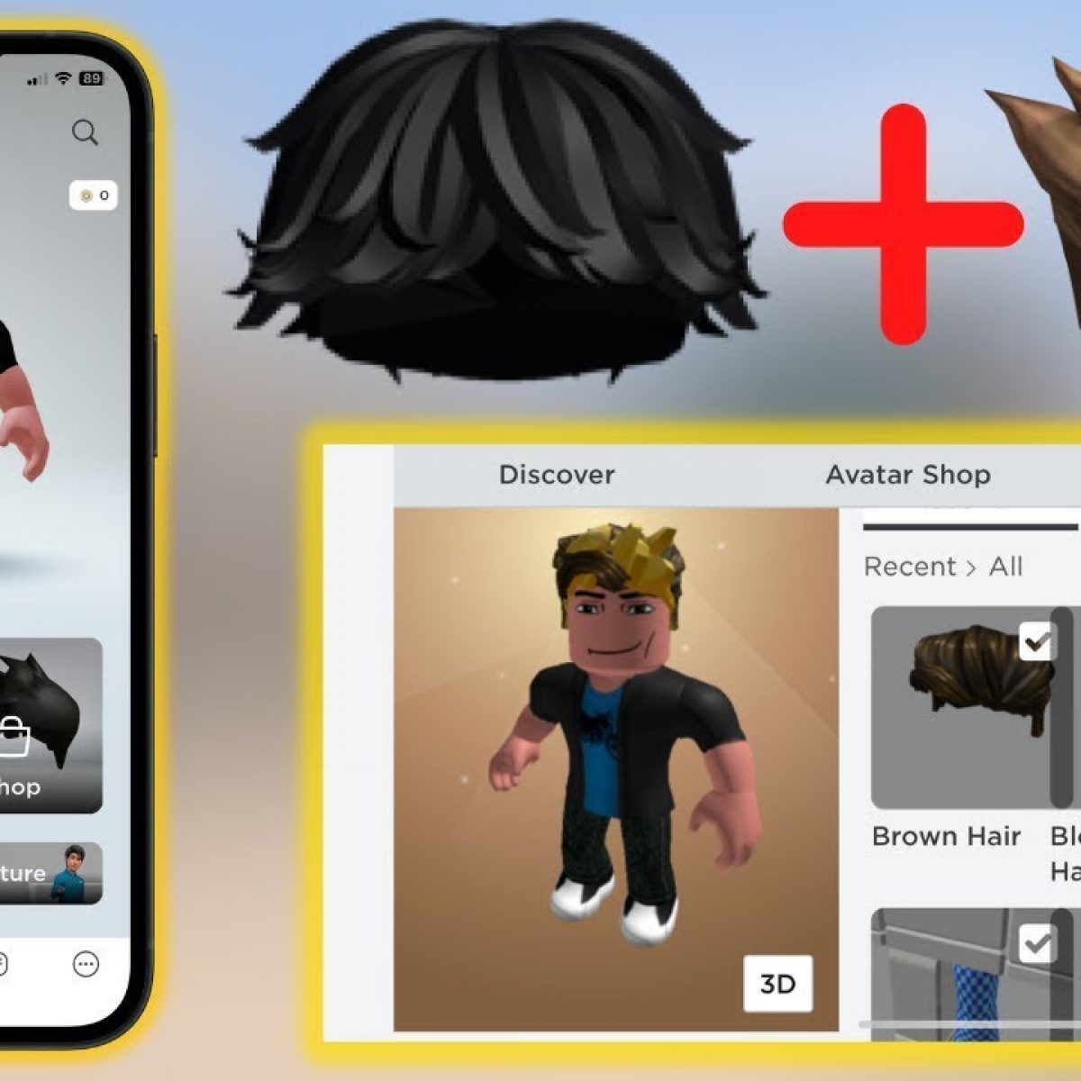 How to Get FREE HAIRS on ROBLOX (Mobile and pc) 