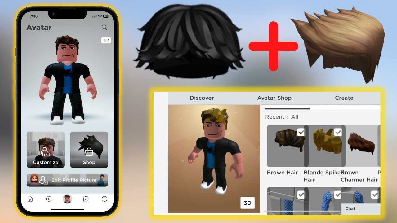 How to Get Free Roblox Hair - Touch, Tap, Play