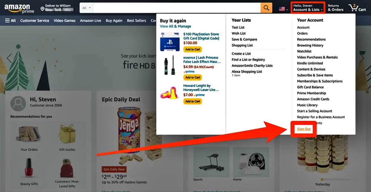 how-to-log-off-amazon-on-phone