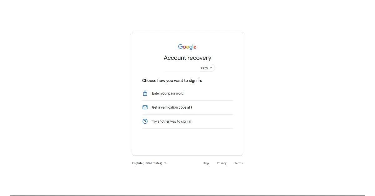 google support email address for account recovery without phone number