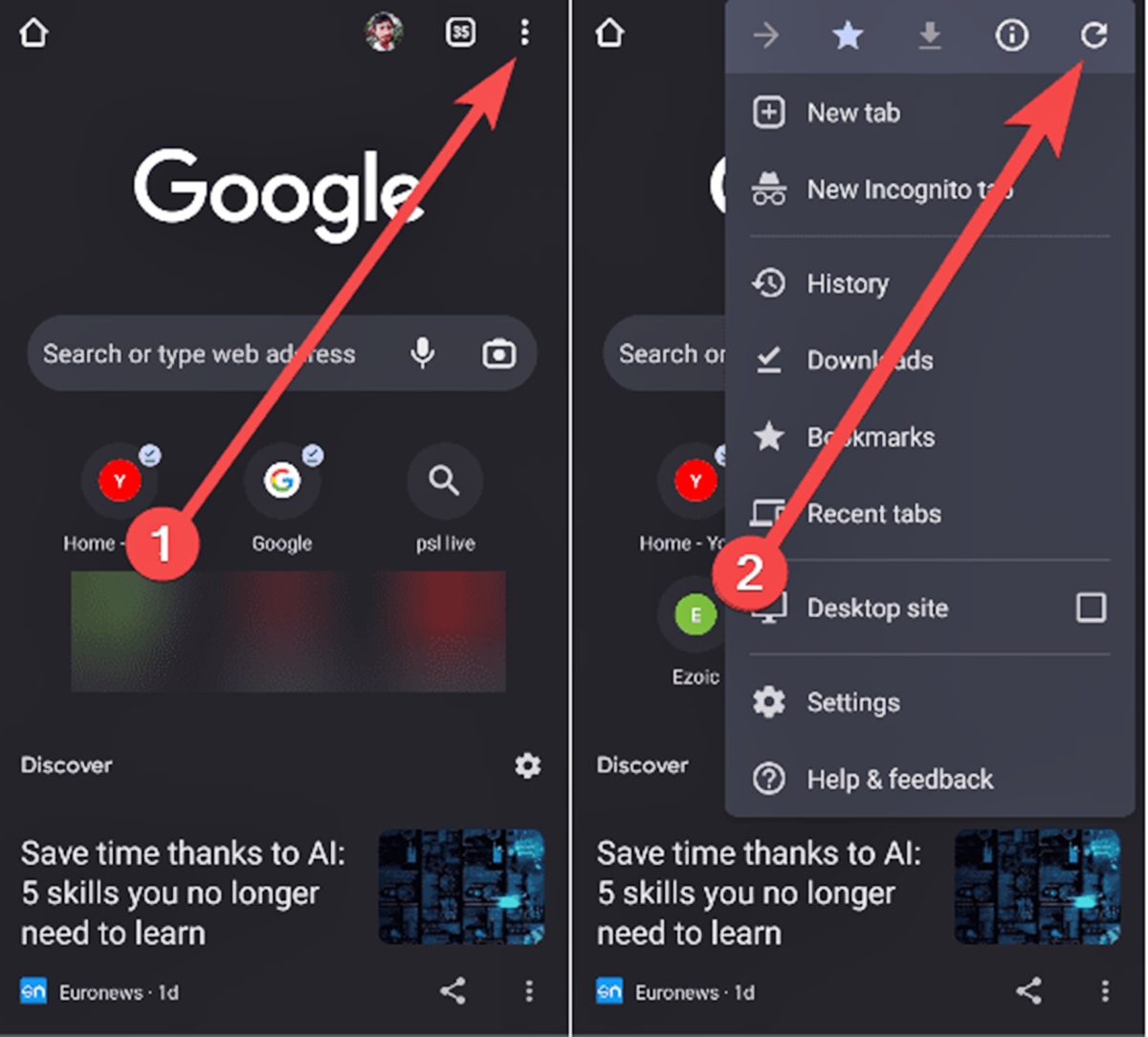 how-to-refresh-browser-on-samsung-phone