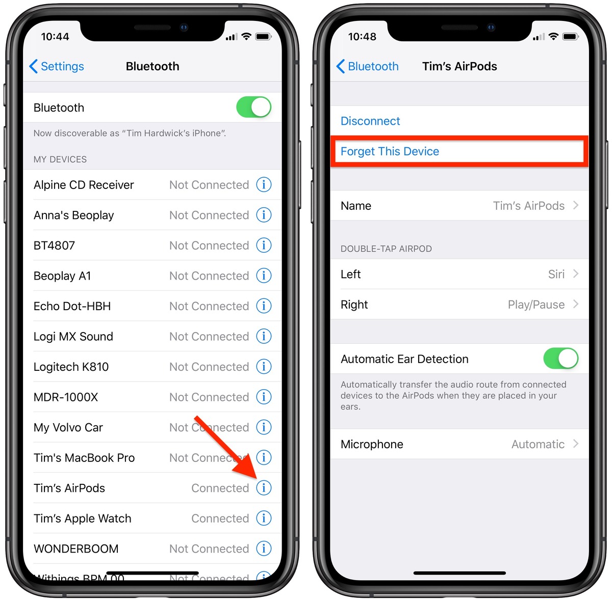 how-to-remove-airpods-from-iphone