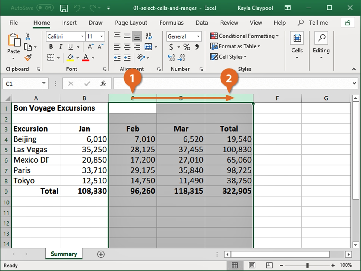 how-to-select-two-sets-of-data-in-excel
