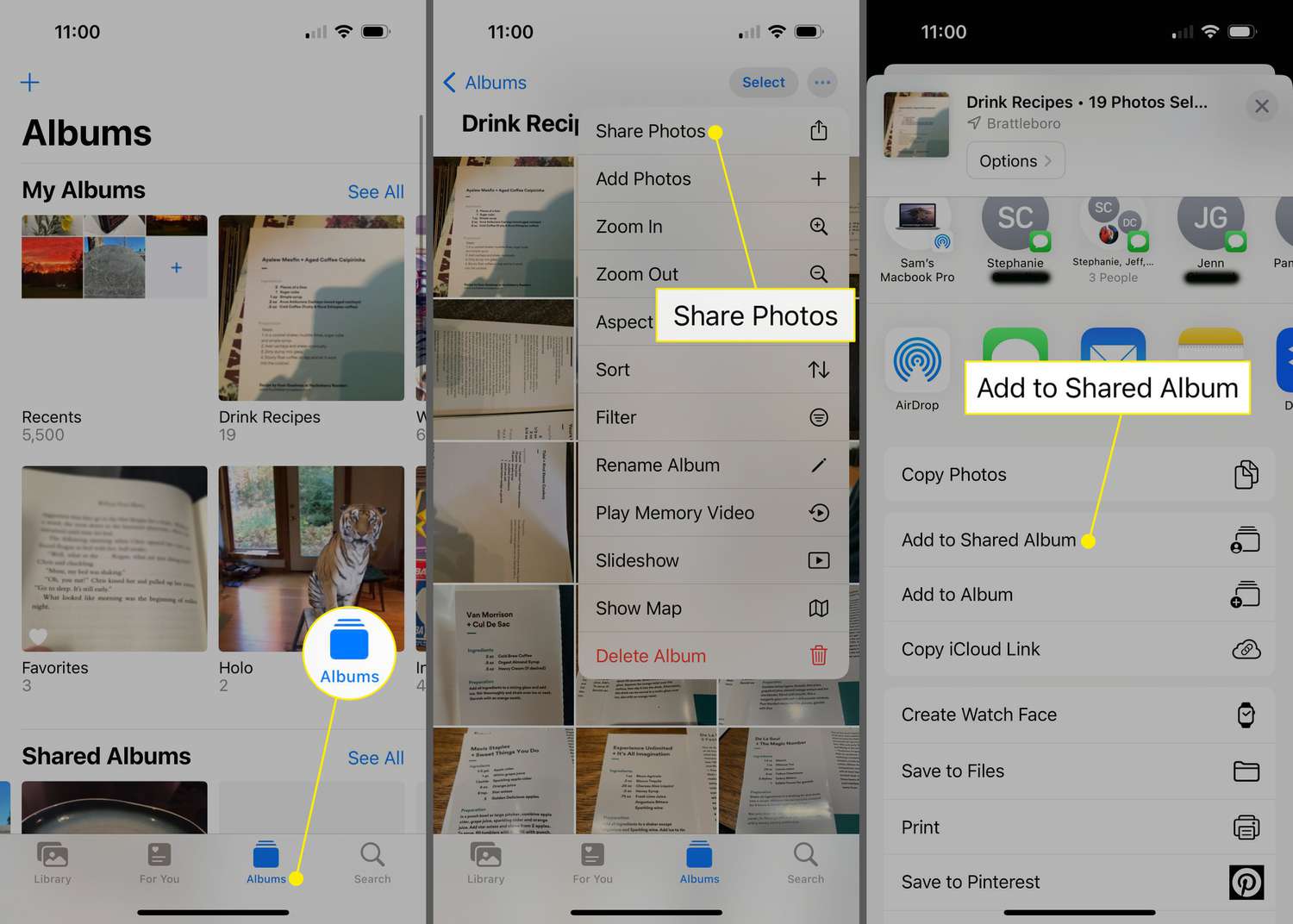 how-to-share-album-on-iphone