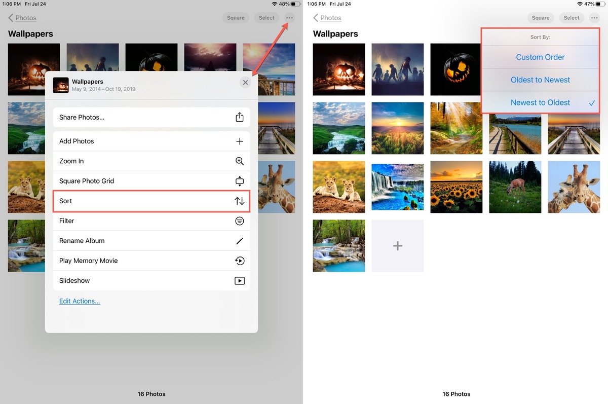 how-to-sort-images-and-videos-in-photos-app-in-ios-14