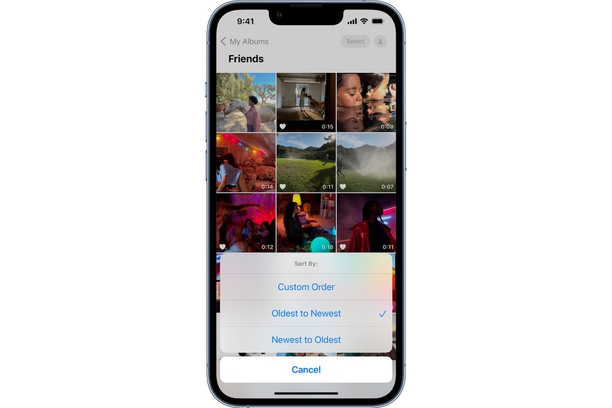 how-to-sort-photos-on-iphone