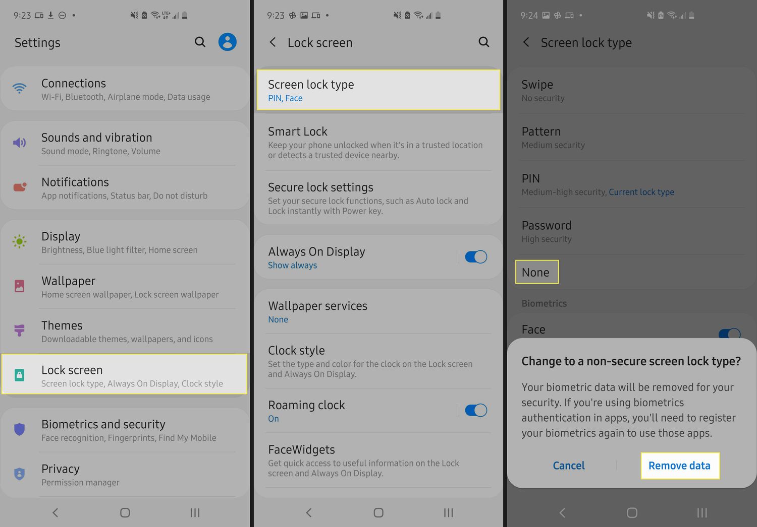 how-to-turn-off-lock-screen-on-android