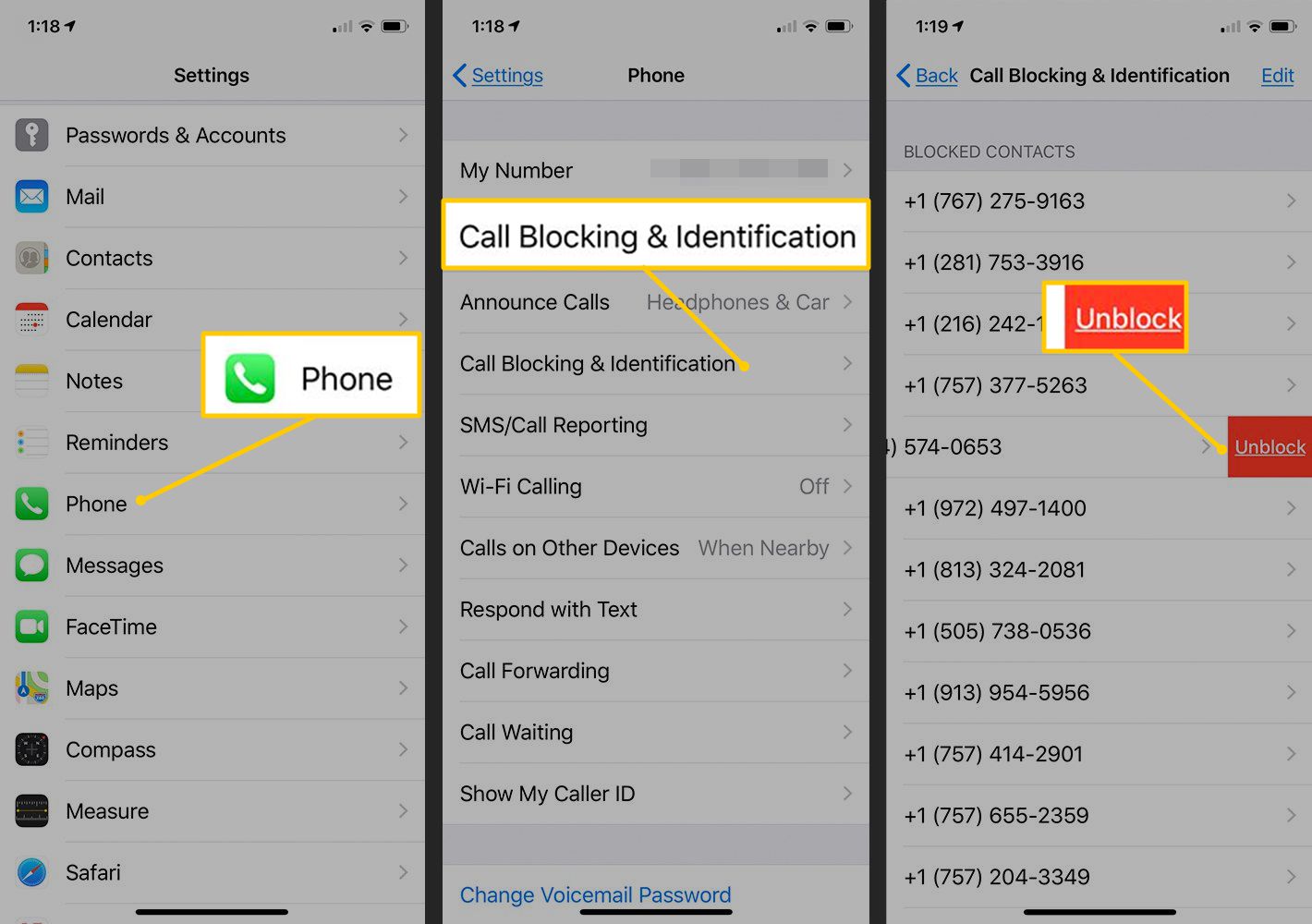 how-to-unblock-a-number-on-iphone-13