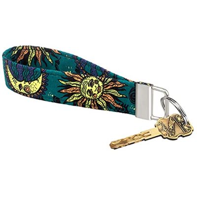Pikpok Mart Wristlet Keychain Lanyard, Stretchy Wrist Lanyard Key Chain Strap, ID Badge Wallet Holder
