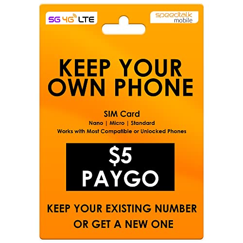 SpeedTalk Mobile $5 Prepaid Wireless Pay Go Plan