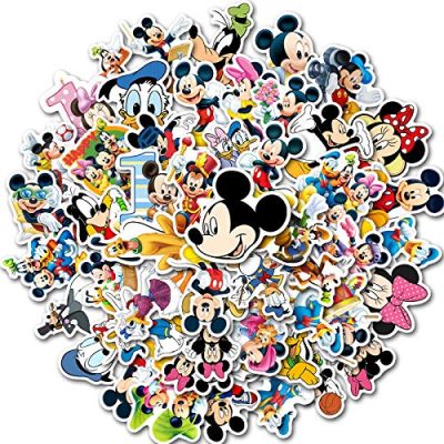 100pcs Hot Disney Mickey Mouse Stickers for Water Bottle Luggage
