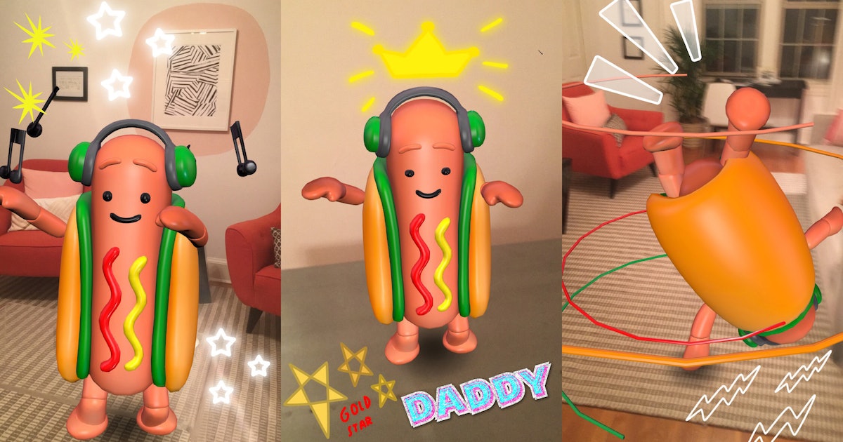 dancing-hot-dog-takes-the-snapchat-filter-one-step-further