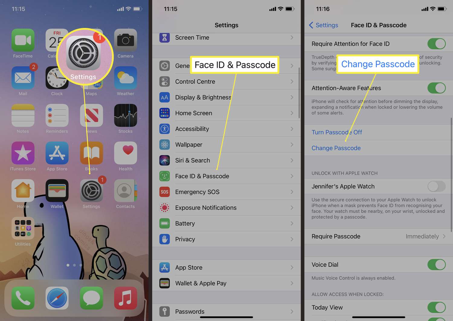 how-to-change-phone-password-on-iphone