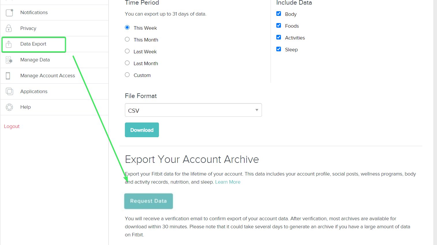 how-to-export-fitbit-data