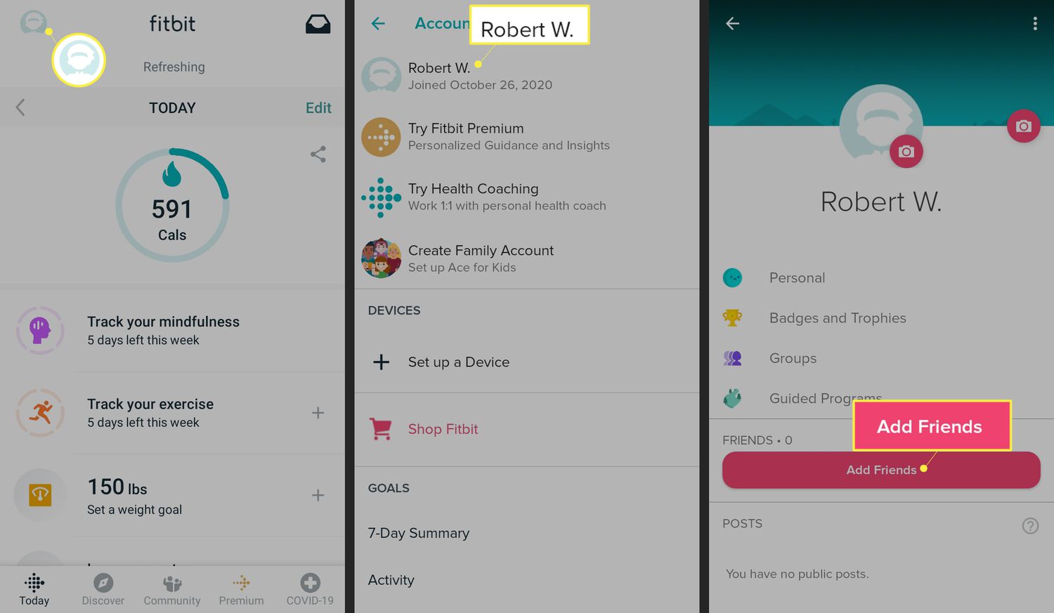 how-to-find-fitbit-username