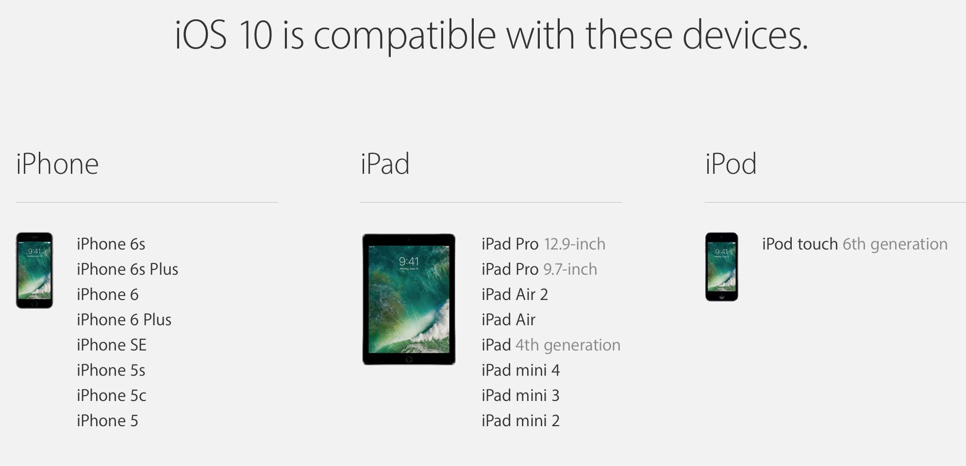 list-of-devices-that-support-ios-10