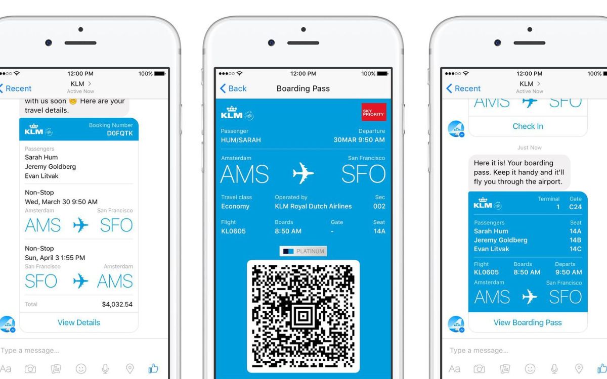 Facebook Messenger Is Your Boarding Pass On Klm Cellularnews 